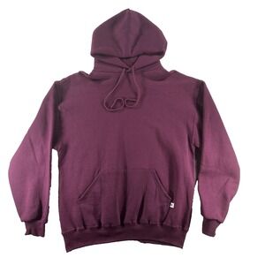 Vintage Russell Athletic Hoodie Sweatshirt Men's Large Purple Made In USA Blank